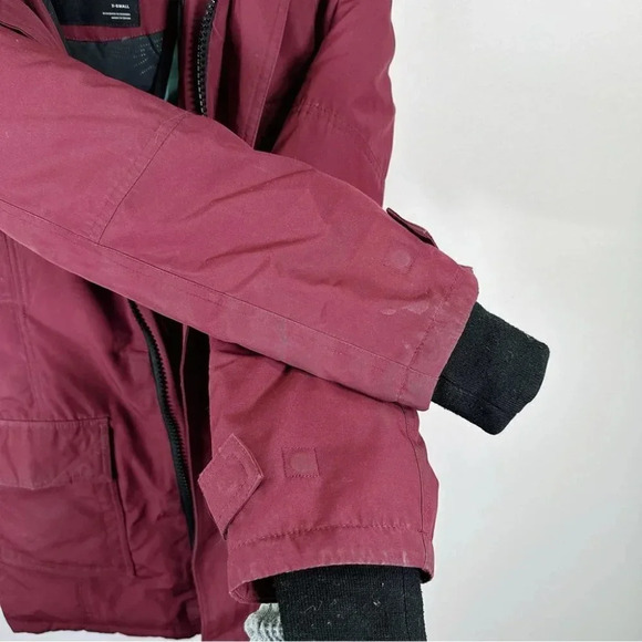 Aritzia Tna Mid Length Bancroft  Goose Down Parka In Red - Picture 10 of 16